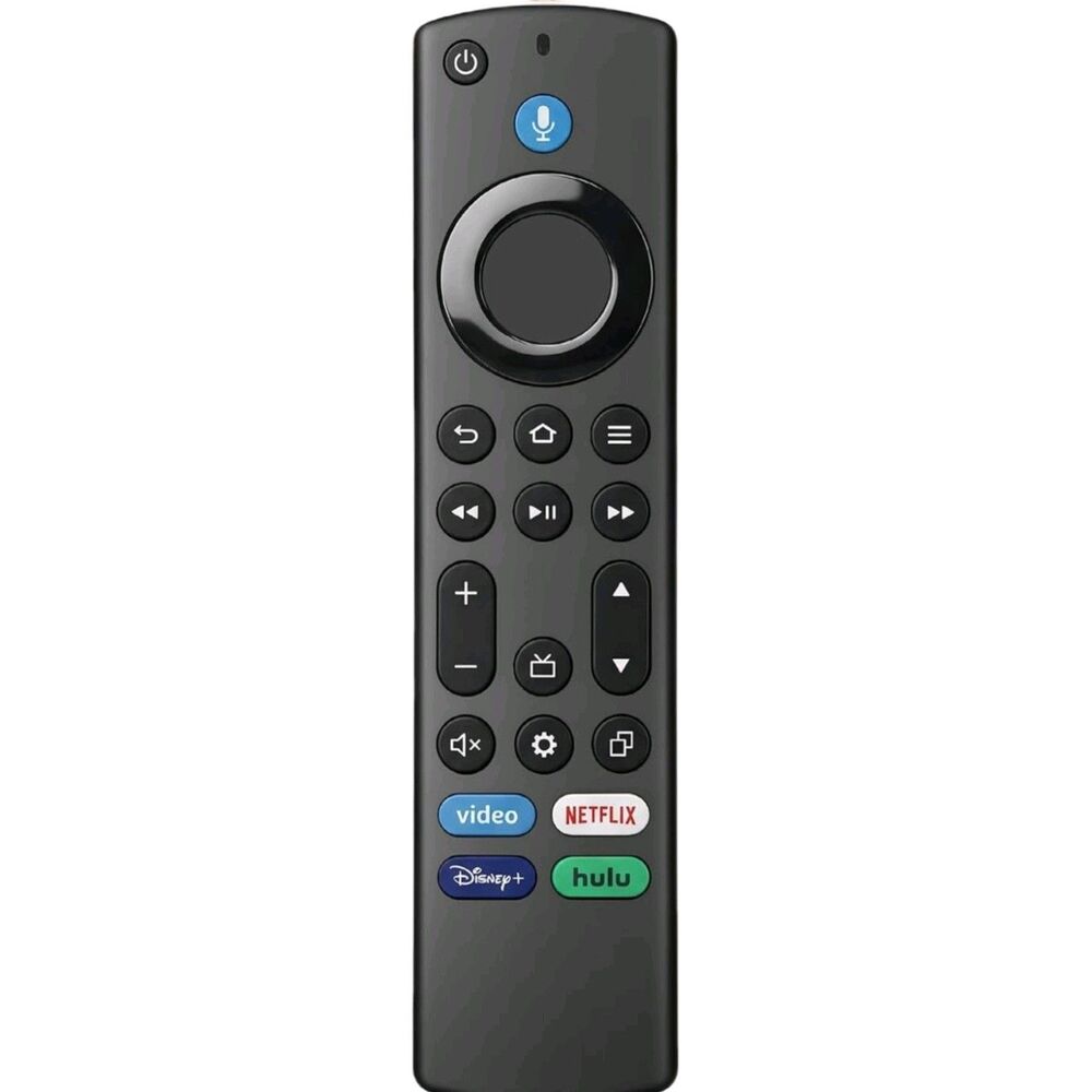 For Amazon Alexa Firestick Voice Remote Pro w/ Disney+/HULU/Netflix/Prime Black